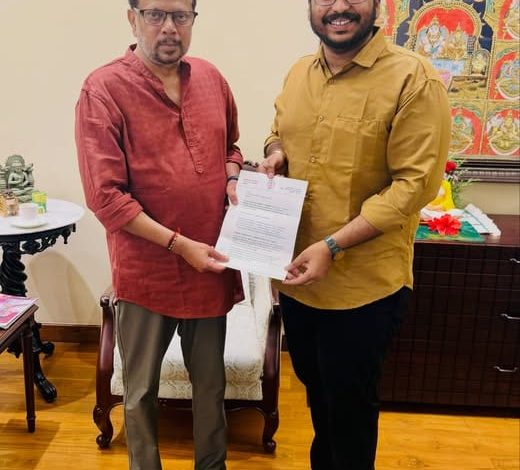 புதுச்சேரி ராஜ் பவன் தொகுதி மழை வெள்ள பாதிப்பு: துணைநிலை ஆளுநரிடம் விக்னேஷ் கண்ணன் நேரில் மனு!
