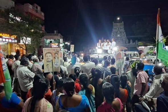 தட்டாஞ்சாவடி தொகுதி இடைத்தேர்தல்: காங்கிரஸ் வேட்பாளர் விநாயகத்தை ஆதரித்து மேலிடப் பொறுப்பாளர் குலாம் அகமது மிர் தீவிர பிரச்சாரம்!