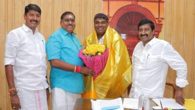 தட்டாஞ்சாவடி தொகுதி எம்.எல்.ஏ.வாக அசோக் ஆனந்தன் பதவியேற்பு: உள்துறை அமைச்சர் நமச்சிவாயம் நேரில் வாழ்த்து!