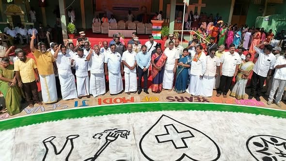 பிரதமர் மோடியின் பிறந்தநாள்: லாஸ்பேட்டையில் ‘சேவா சங்கல்ப அபியான்’ பிரம்மாண்ட ரங்கோலி திருவிழா!