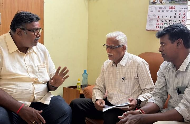தட்டாஞ்சாவடி தொகுதி அங்கன்வாடி மையங்களின் வசதிகளை மேம்படுத்துவது குறித்து பொதுப்பணித்துறை