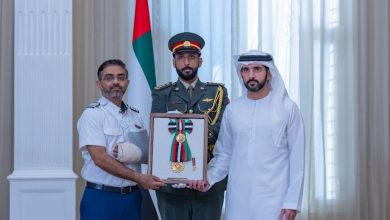 The UAE has honoured Indian flydubai pilot Captain Smit Machchhar and the crew of Flight F