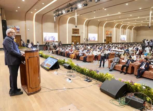 Vice-President Shri C. P. Radhakrishnan addressed the Ruby Jubilee celebrations of Dr. NTR